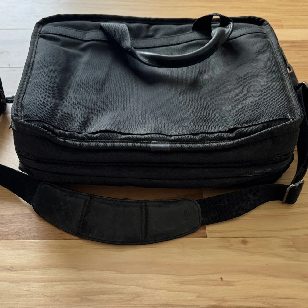 Tumi Black Messenger Bag